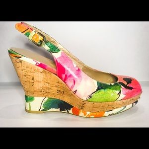 Stuart Weitzman Peeptoe Slingback Heels